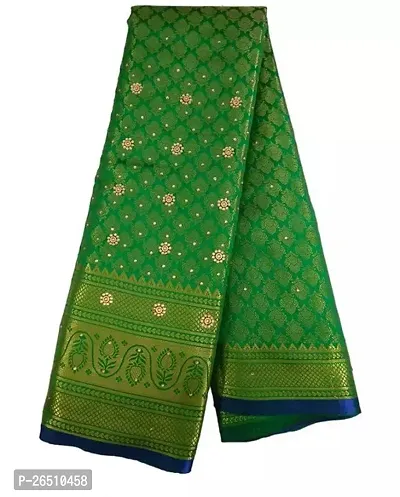 Stylish Brasso Green Embellished Saree with Blouse piece-thumb0