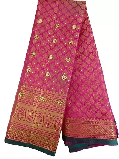 kanjeevaram silk saree with stone work