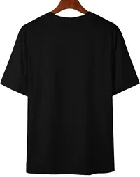 Comfortable Black Polyester Tees For Men-thumb1