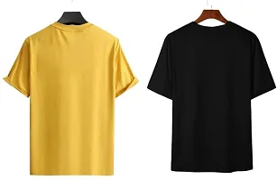 Reliable Multicoloured Polycotton Printed Round Neck Tees For Men-thumb1