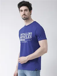 Comfortable Multicoloured Cotton Blend Tees For Men-thumb1