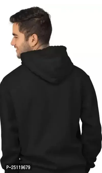 Stylish Black Printed Hoodies For Men-thumb2