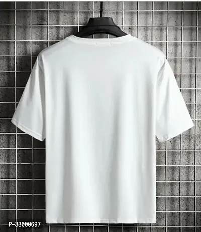 Comfortable White Polyester Tees For Men-thumb3