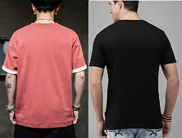 Reliable Multicoloured Polycotton Printed Round Neck Tees For Men-thumb1