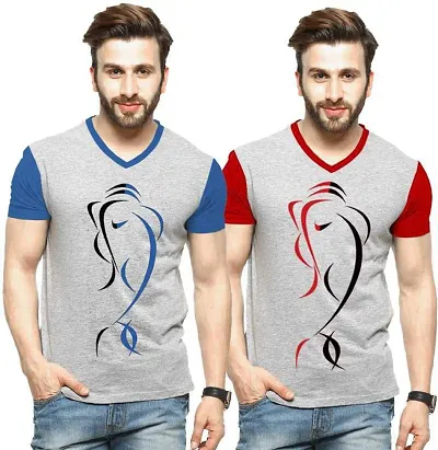 Reliable Polycotton V Neck Tees For Men