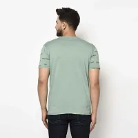 Reliable Multicoloured Polycotton Printed Round Neck Tees For Men-thumb1