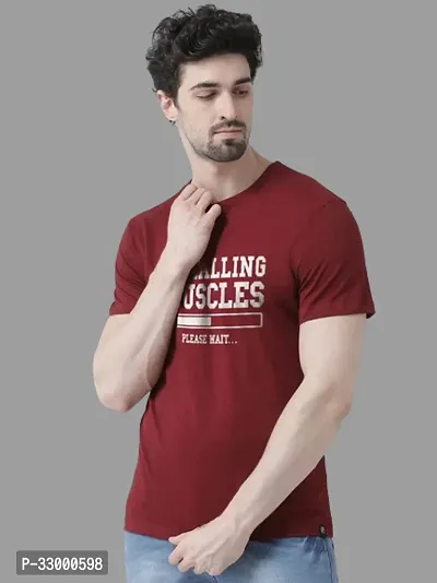 Comfortable Multicoloured Cotton Blend Tees For Men-thumb0