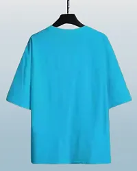 Comfortable Blue Polyester Tees For Men-thumb1