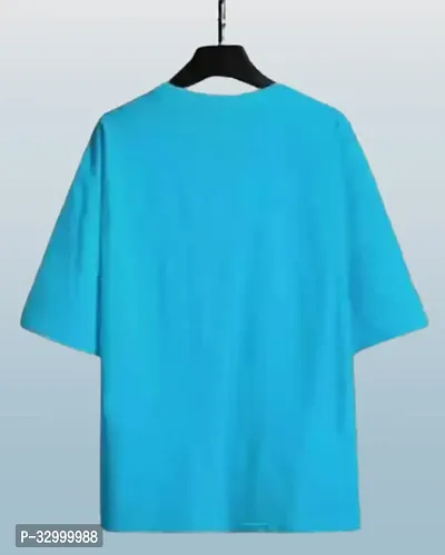 Comfortable Blue Polyester Tees For Men-thumb2