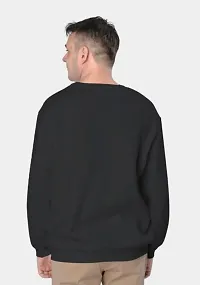 Stylish Black Printed Sweatshirts For Men-thumb1
