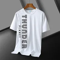 Comfortable Multicoloured Cotton Blend Tees For Men-thumb2