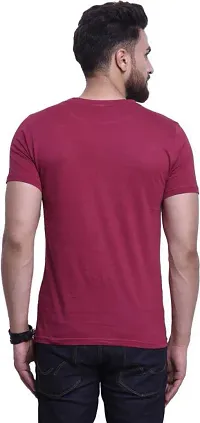 Reliable Multicoloured Polycotton Printed Round Neck Tees For Men-thumb1