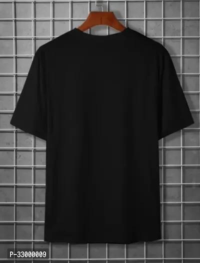 Comfortable Black Polyester Tees For Men-thumb2