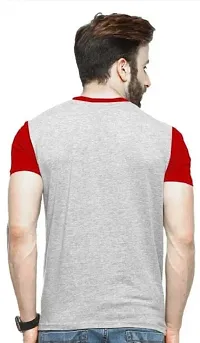 Comfortable Grey Polyester Tees For Men-thumb1