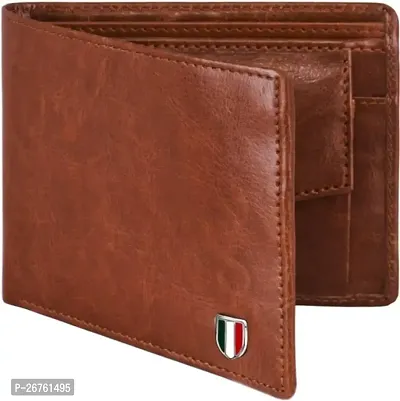 Designer Artificial Leather Free Size Card Holder Brown For Men-thumb0