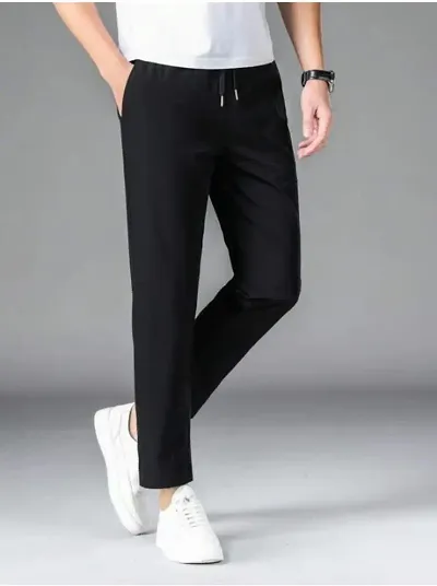 Stylish Nylon Slim Fit Regular Track Pants For Men