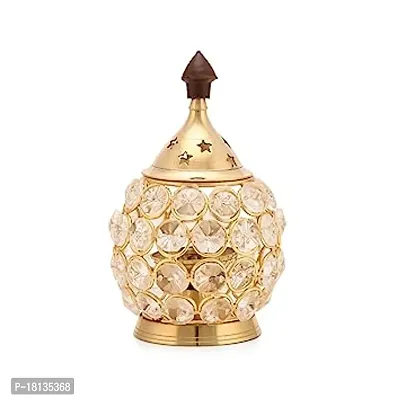 Crystal Akhand Diya Oil Lamp Udupi Jyot for Pooja Room and Diwali-thumb0