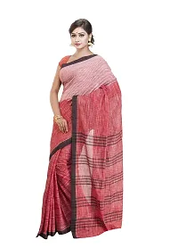 Gramin An West Bengal Govt Enterprise Handspun And Handwoven Khadi Women's Muslin Saree (Orange)-thumb1