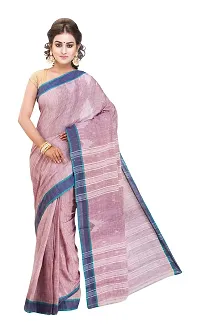 Gramin Women's Khadi Pure Muslin Saree (488_purple)-thumb1