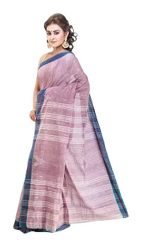 Gramin Women's Khadi Pure Muslin Saree (488_purple)-thumb3