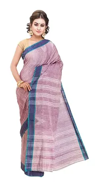 Gramin Women's Khadi Pure Muslin Saree (488_purple)-thumb4