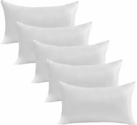 Microfibre Stripes Sleeping Pillow Pack Of 5