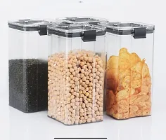 Classic Rectangular Plastic Airtight Food Storage Container with Leak Proof Lid-thumb1