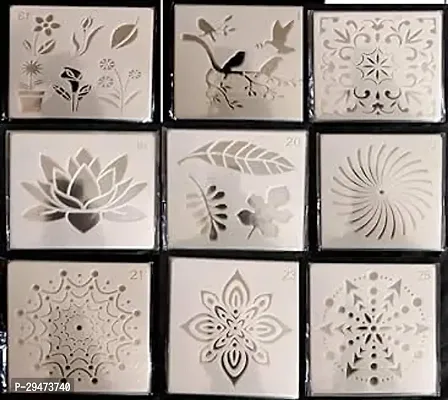 Stencils Design Moulds Pack Of 9