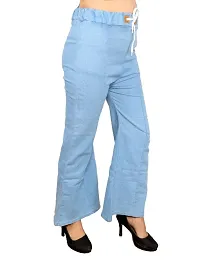 Cheenu Garments Jogger Fit Women Light Blue Jeans-thumb2