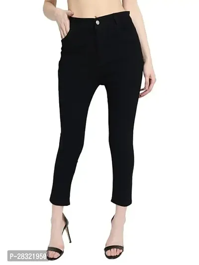 Trending Women Stretchable Black Jeans