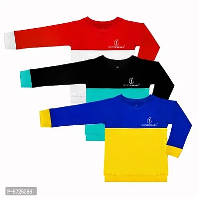 Classic Cotton Tshirt For Kids Boys Pack of 3