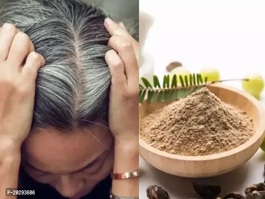 G.L.T.  Amla reetha shikakai powder for hair growth raw powder for hair Natural Organic Powder For Hair Growth  Hair Treatment pack of 3, 50g each = 150 gm-thumb2