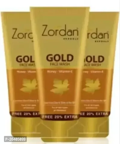 Zordan Gold Face Wash 60ml Each Pack Of 3-thumb0