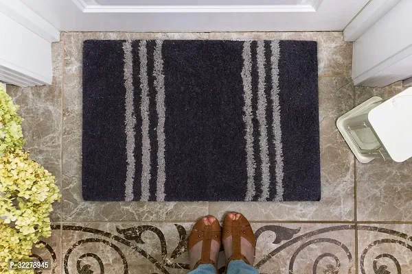 Stylish Black Wool Door Mats For Home-thumb0