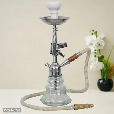 Glass Hookah Pot Silver Gun-thumb0