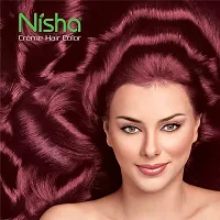 Nisha Cr?me Hair Color, Cherry Red, 60ml + 60gm, (Pack of 1) ?-thumb3