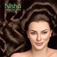 Nisha Cr?me Hair Color with Natural Henna Extracts, 90ml + 60g + 18ml - 7.53 Chocolate Blonde (Pack of 2)-thumb3