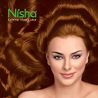 Nisha Cream Hair Color Rich Bright Long Lasting Hair Colouring For Ultra Soft Deep Shine 100% Grey Coverage Conditioning With Natural Herbs Golden Brown (Pack of 6)-thumb2