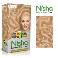 Nisha Cream Hair Color Rich Bright Long Lasting Hair Colouring For Ultra Soft Deep Shine 100% Grey Coverage Conditioning With Natural Herbs Ultra Blonde and Copper Red (Pack of 2) ?-thumb1