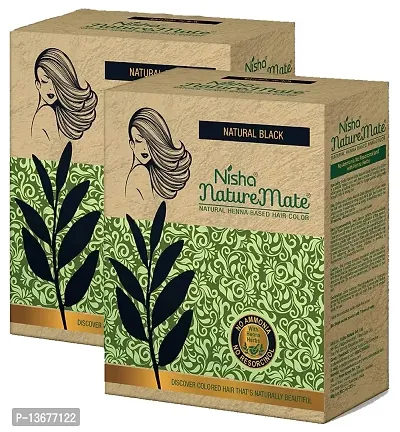 Nisha Nature Mate Henna Based Hair Color Powder Without Ammonia Natural Hair Color