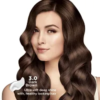 Nisha Cream Hair Color, Dark Brown Hair Color, Permanent Hair Colour Cr?me, Shade 3.0, Ammonia Free, Unisex Hair Colour, 60gm + 60ml (Pack 1)-thumb3