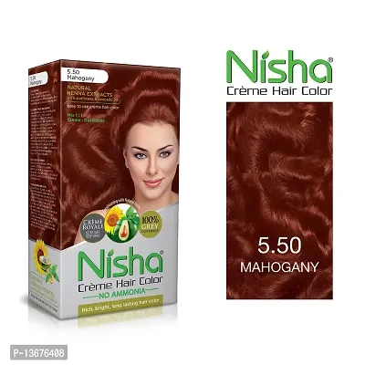 Nisha Hair Color Cream No Ammonia Formula + Pack of ...-thumb2