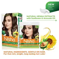 Nisha Creme Hair Color Combo of Pack Dark Brown 120gm Jumbo + 40gm Sachet Pack ?-thumb4