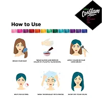 Nisha Cosglam Semi Permanent Hair Color for Unisex, Infused Conditioner, Glossy Finish, No Ammonia, No Peroxide  Non Oxidative, Vegan Highlights Hair Dye 120g #52 Peacock Blue-thumb3