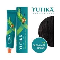 Yutika Professional Creme Hair Color 100gm Chocolate Brown 4.8-thumb1