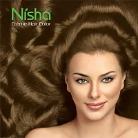 Nisha Cream Hair Color Rich Bright Long Lasting Hair Colouring For Ultra Soft Deep Shine 100% Grey Coverage Conditioning With Natural Herbs Dark Blonde (Pack of 6)-thumb2