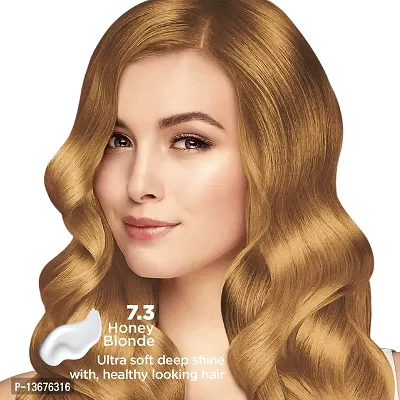 Nisha Cr?me Blonde Hair Color, 7.3 Honey Blonde, 90ml + 60gm, (Pack of 3) ?-thumb4