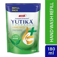 Yutika Naturals Complete Protection Neem Handwash 100% Natural Extract Liquid Soap 200ml Pump, With 180ml Liquid Refill Handwash-thumb2