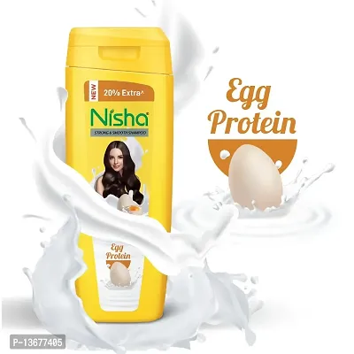 Nisha Egg Protein Shampoo For Strong & Smooth Hair, 180 ML - Pack Of 2-thumb2