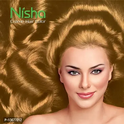 Nisha Creme Hair Color, (7.3 Honey Golden Blonde)-thumb4